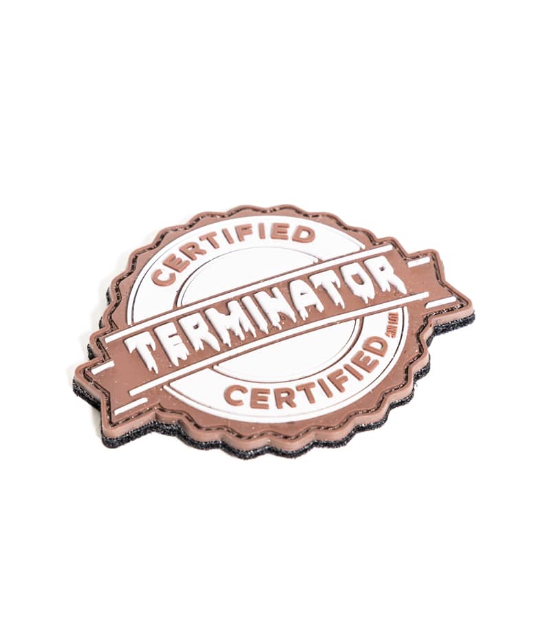 Certified Terminator PVC Velcro Merkki