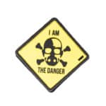 I Am The Danger Velcromerkki Keltamusta