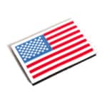 USA Lippu Velcro Kangasmerkki Valkoreuna