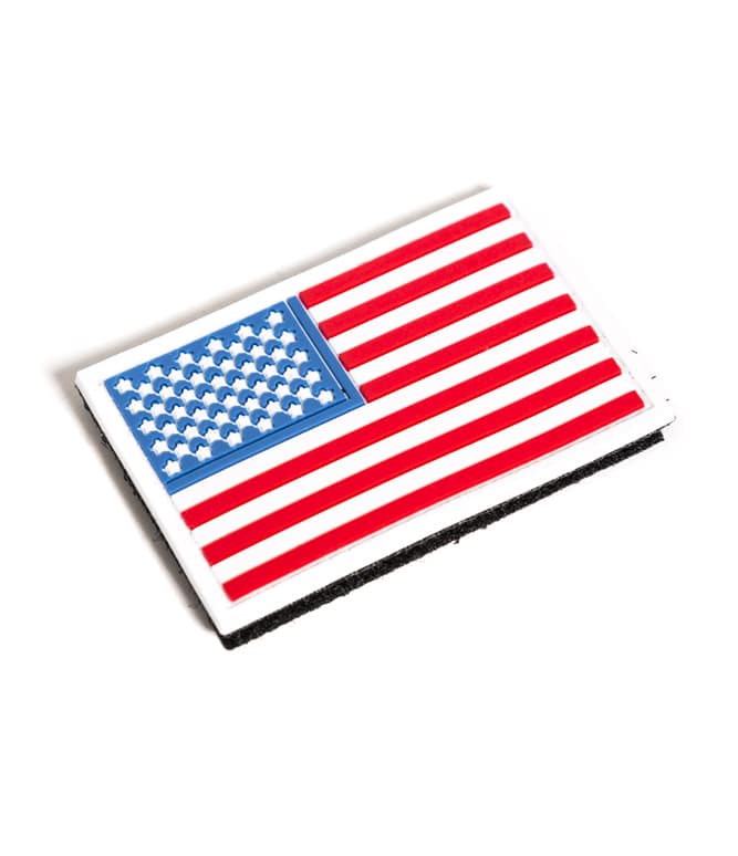 USA Lippu Velcro Kangasmerkki Valkoreuna