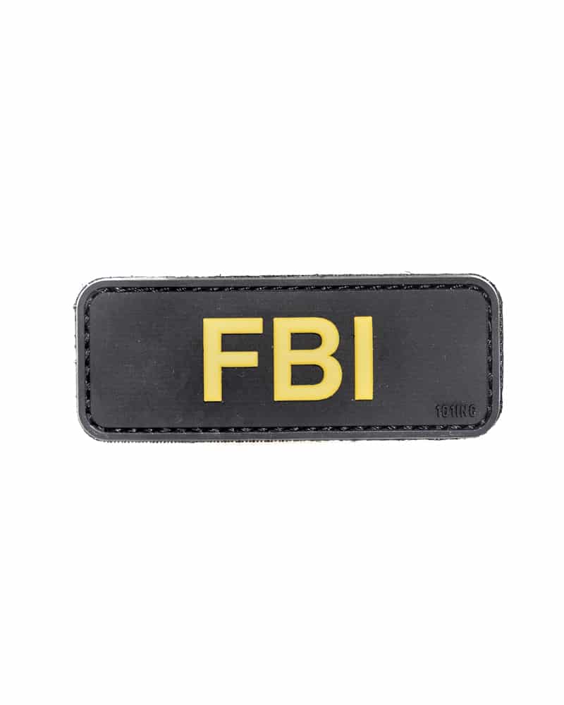 FBI Federal Bureau of Investigation Velcromerkki Musta