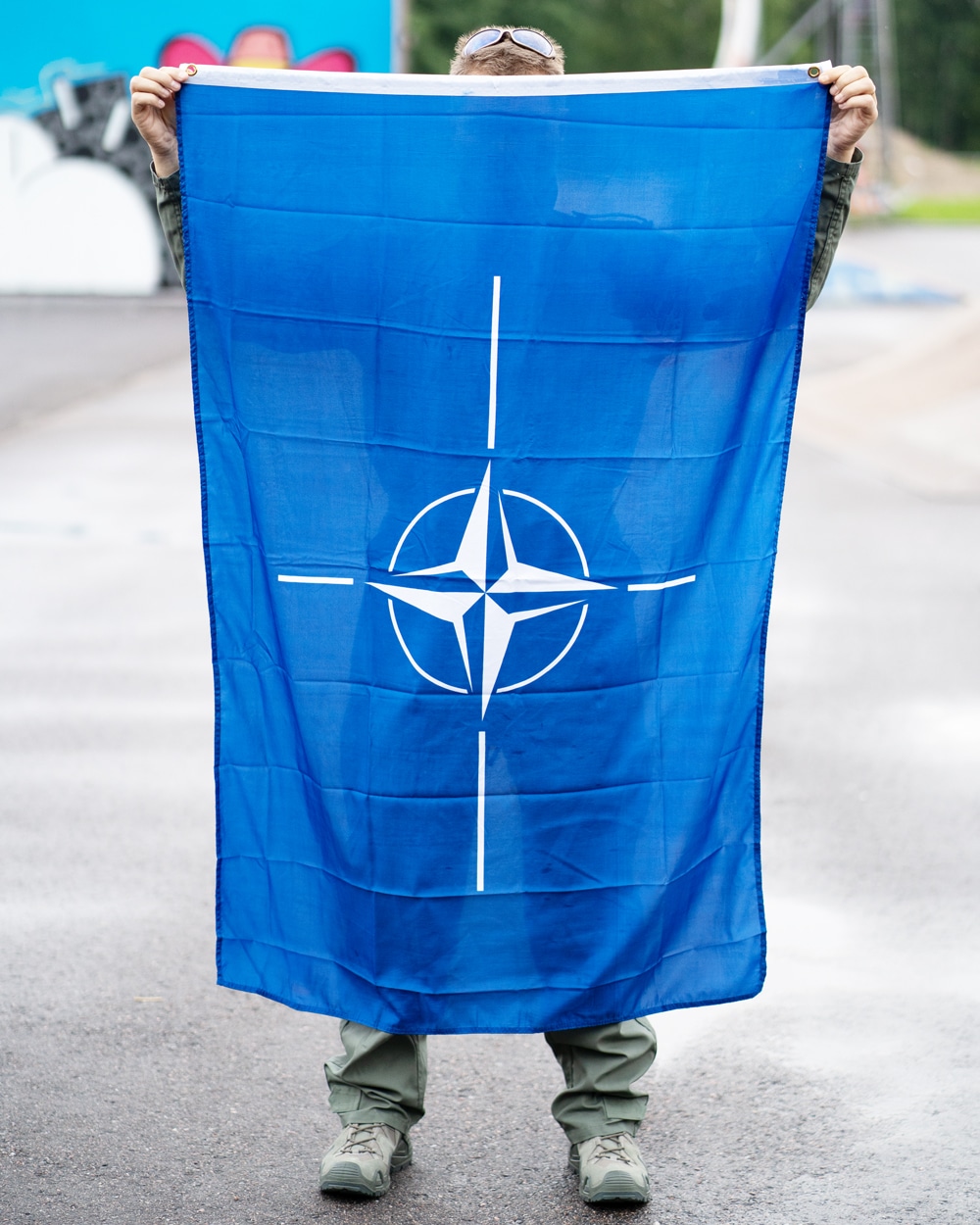 NATO Lippu Sinivalkoinen