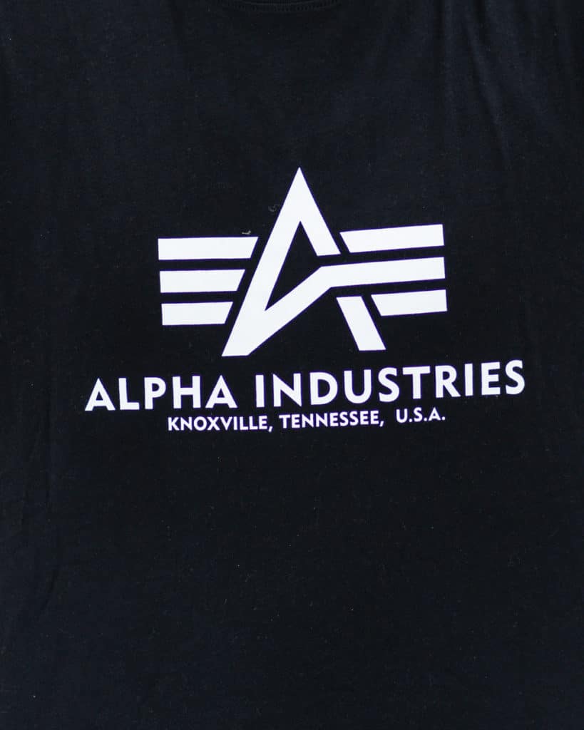 Alpha Basic Logo T-Paita Musta4