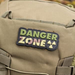 Danger Zone Camo PVC Velcromerkki