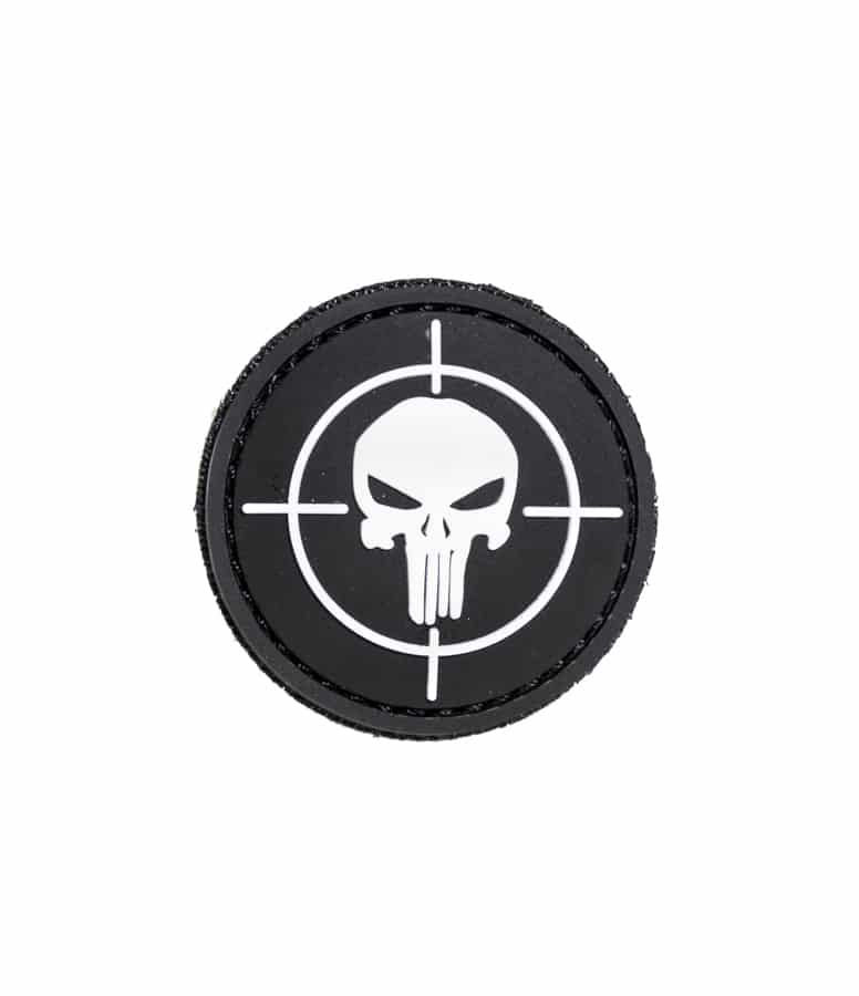 Punisher Target Pääkallo PVC Velcromerkki