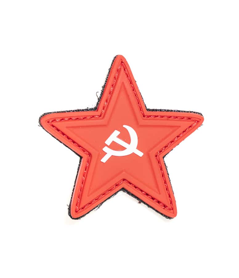 Soviet Red Star PVC Velcromerkki