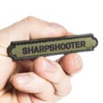 Sharpshooter Velcromerkki Vihreämusta