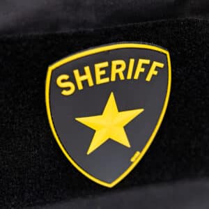 Sheriff Shield Sheriffi Velcromerkki