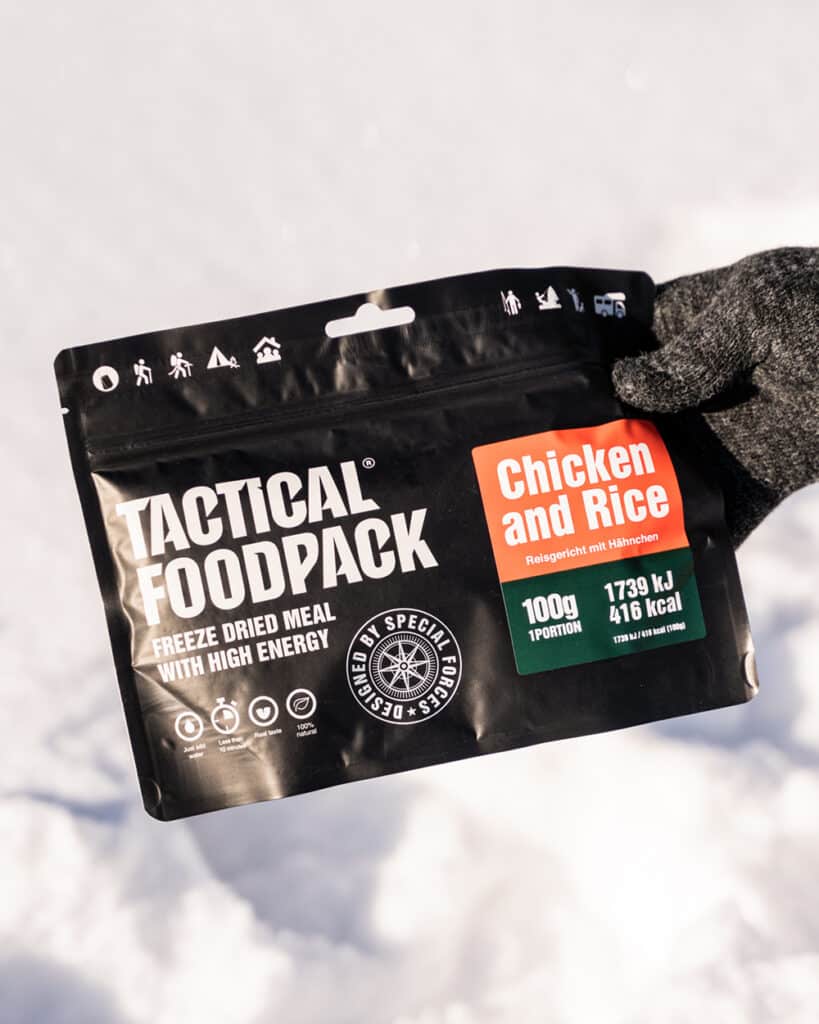 Tactical Foodpack Retkiateriat Kanaa riisillä