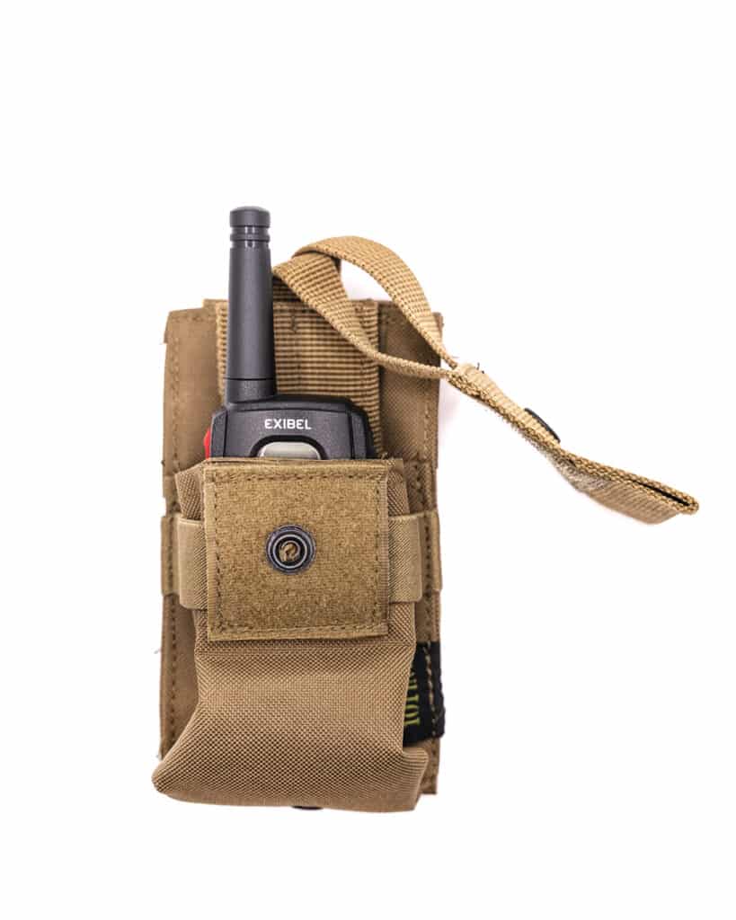 Molle PMR Pouch Radiopuhelintasku Coyote2