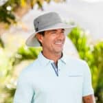 Wallaroo Tahoe Aurinkosuoja Hattu Harmaa, 100% polyester mikrokuidusta valmistettu vettähylkivä hattu.