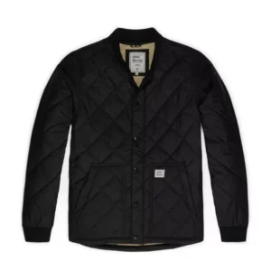 Byron Waterproof Quilted Jacket with Hood Black