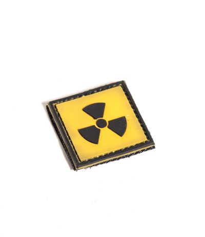 Säteilyvaara Keltainen Velcromerkki