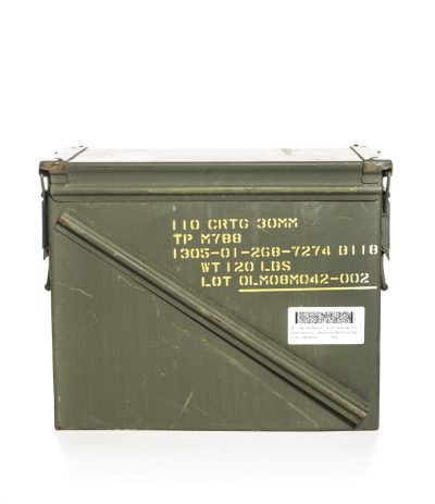 NATO Ylijäämä Ammuslaatikko 30mm Konetykin Ammuksille